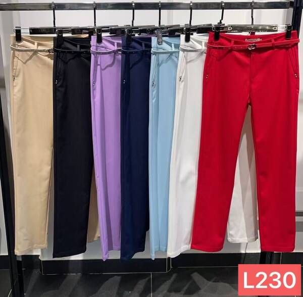 Spodnie damska materiałowe Roz S-2XL, Mix Kolor Paczka 8 szt 1